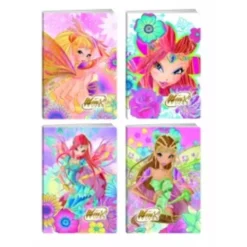 Sveska A5 mekih korica na linije winx na uske i široke linije