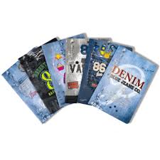 Sveska A5 mekih korica na kockice denim