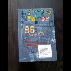 Sveska A5 mekih korica na kockice denim