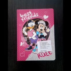 Sveska A5 tvrdih korica na kockice Minnie