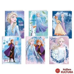Sveska A5 mekih korica na kockice Frozen