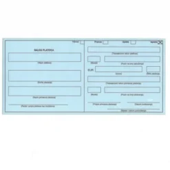 Kreditni nalog za prenos - plavi